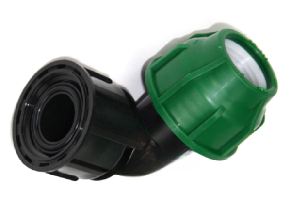 Überwurf WINKEL Kupplung 25 x 1"IG und 32 x 1"IG Überwurf Winkel PE Klemmverschraubung x Überwurf Made in EU (Winkel Überwurf mit PE-Kupplung: 25 x 1" IG PE-Winkel x Überwurf 1" Innengewinde) 20-P24-10-W43