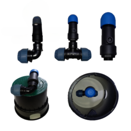 Entlüftungsventil - Belüftungsventil 3/4" und 1" - für XFD, XFS, Uniram, Hydro PC Tropfrohre - Tropfschlauch (Entlüftungsventil 3/4", 1": Entlüftungsventil 3/4" AG) 5.12-ENT01