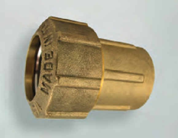 Produktbild von Wade Messing Ungleichmäßige Gerade Kupplung – Kompressionsbeschlag Für Imperial OD-Rohre, Direct-Fitting