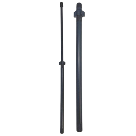 Verstellbare Teleskop-Röhrchen optional mit Winkel und T-Stück für PE-Rohr