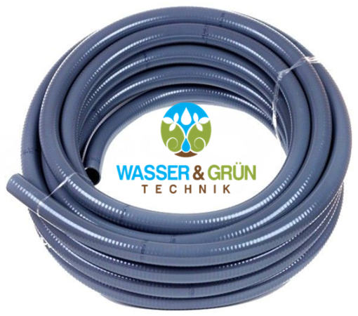Warmfay PVC Flexschlauch 15M, 50mm | 7 Bar Arbeitsdruck | PVC Druckschlauch Flexibel & Teilbar | Klebeschlauch Für Schwimmbad Pool & Teich | Hochwertig, Langlebig & Druckfest