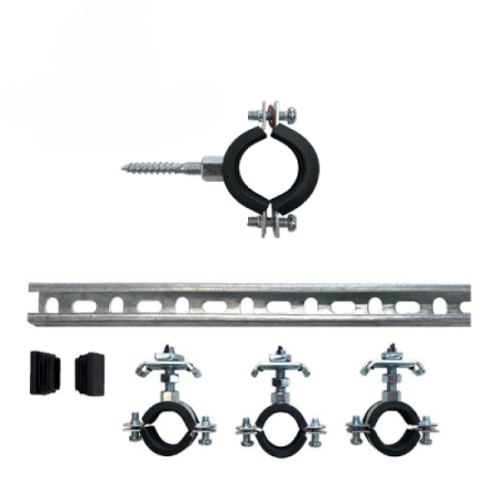 Wandhalterungen - fertige Sets für Verteiler mit Kugelhähnen und Ventilverteiler 1"