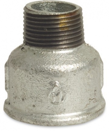 Muffennippel Temperguss verzinkt IG x AG
